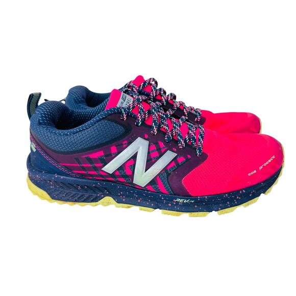 New Balance Nitrel Fuel Core Neon Running Shoes Women US 7 Pink Lace Up WTNTRLA1 - Picture 1 of 9